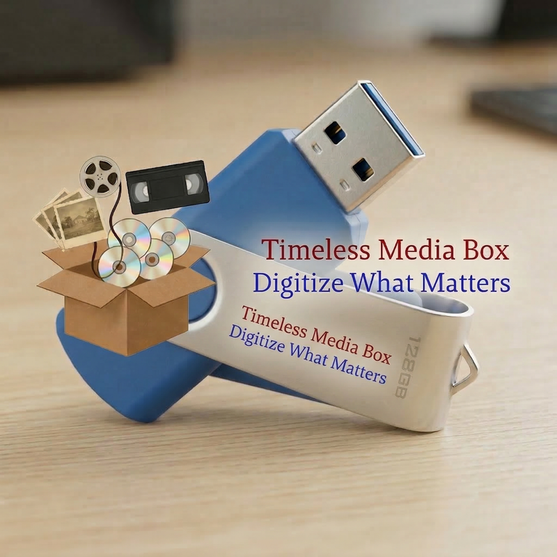 USB Drive -up to 32GB (for 2 item and 10 item boxes)