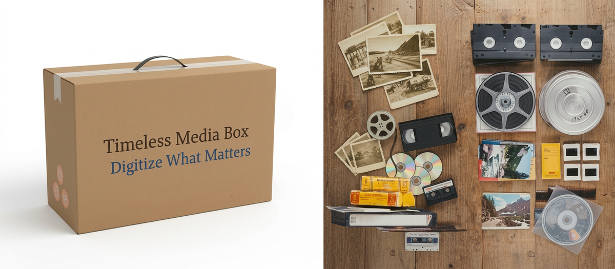 Order Your Timeless Media Box | Digitize Tapes, Film & Photo